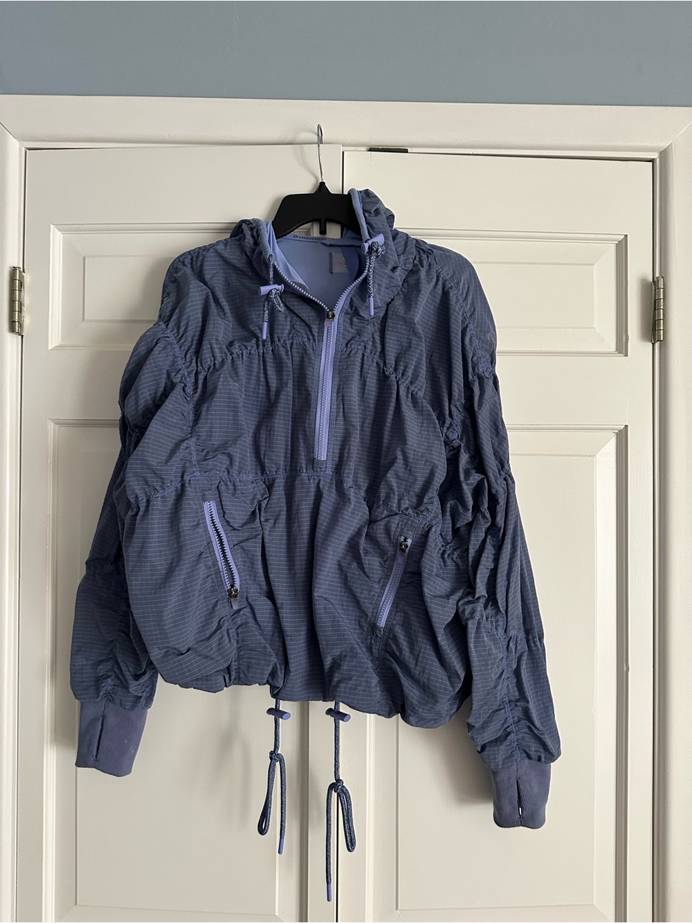 FP Movement by Free People Slate Blue Utility Pullover Anorak